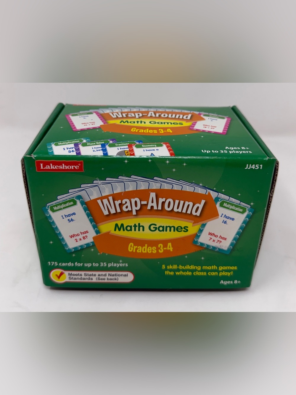 Lakeshore Wrap-Around Math Games Grades 3-4 JJ451 Complete